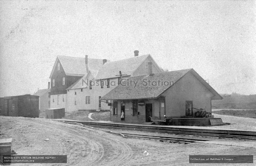 Postcard: Railroad Station, Hinkley, Maine